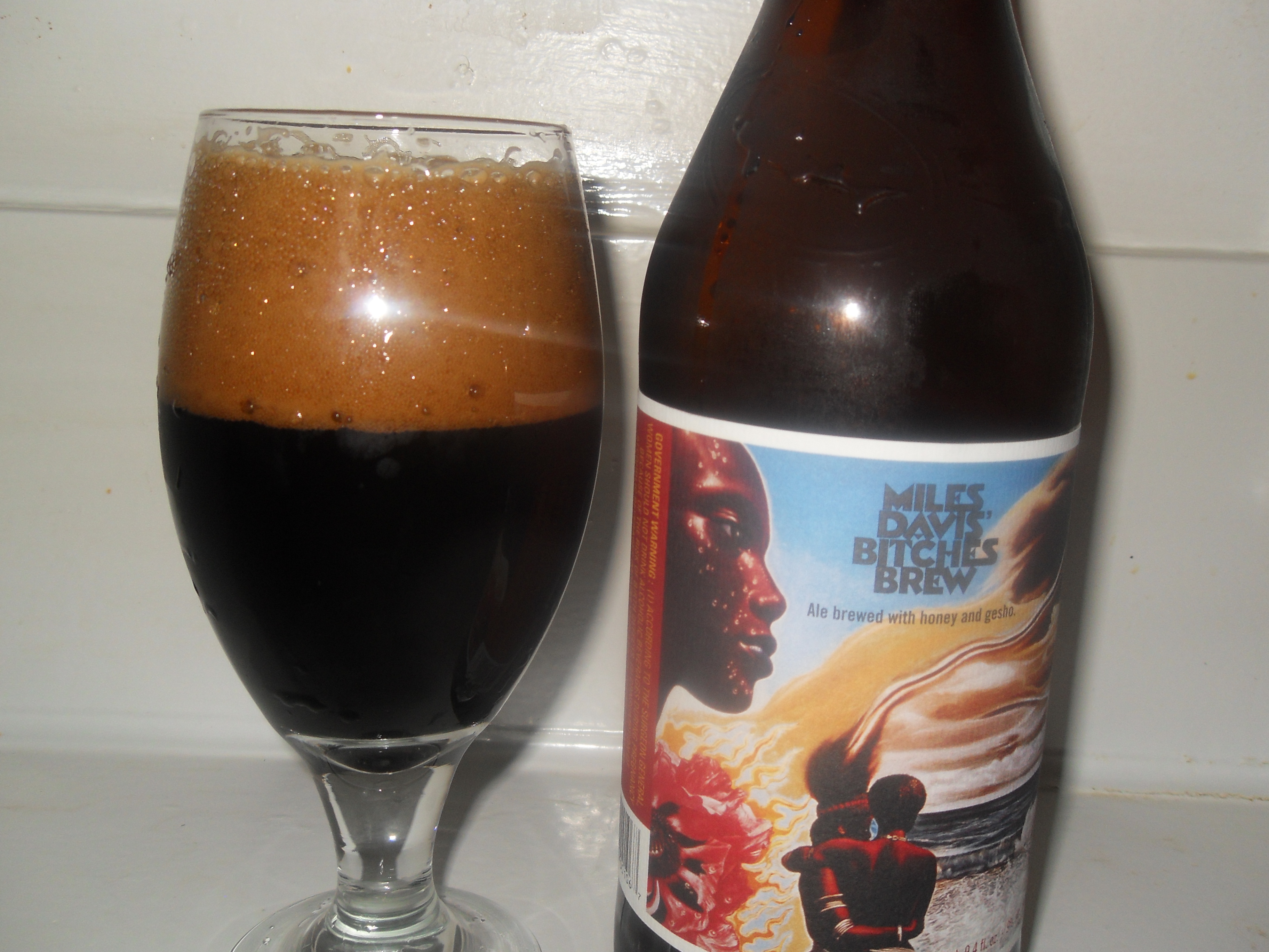 MILES DAVIS Bitches Brew Dogfish Head Collectible Beer Bottle Retired